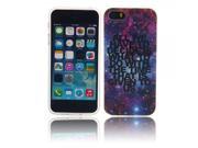 Transparent Side TPU Protective Case with Starry Sky Pattern for iPhone 5 5S