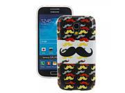 Moustache Pattern TPU Protective Case with Transparent Frame for Samsung Galaxy S4 Mini