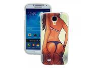 Bikini Pattern TPU Protective Case with Transparent Frame for Samsung Galaxy S4 i9500