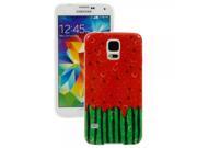 Watermelon Pattern TPU Protective Case with Transparent Frame for Samsung Galaxy S5