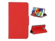 Oracle Texture Side Opening PU Leather Protective Case with Card Slot for Samsung Galaxy S5 Red