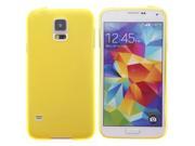 Matte Transparent Style TPU Protective Case for Samsung Galaxy S5 I9600 Yellow