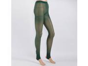 Womens Sexy Tights Stirrup Pattern Stretch Pantyhose Stockings Leggings Dark Green