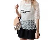 Stylish F059 Organza Letters Embroidery T shirt High waisted Bubble Skirt Women Suit
