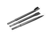 3pcs Electric Pickaxe Round Handle Chisel Drill Bit Flat Pointed U