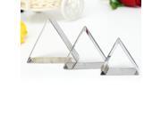 3 Pcs Triangle Stainless Steel Cookie Cake Biscuit Cutter Mold Set