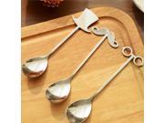 3Pcs Stainless Spoon Coffee Stirring Spoon Mini Spoons