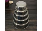 5pcs Stainless Steel Food Container Bowls Crisper Lunch Box