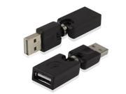 High Quality USB 2.0 AF to AM Adapter Support 360 Degree Rotation