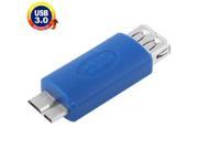Super Speed USB 3.0 AF to USB 3.0 Micro B Male Adapter Blue