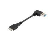 USB 3.0 Male to Micro USB 3.0 Male Adapter Cable Right Bend Length 12cm