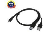Mini USB 2.0 to USB 3.0 AM USB 2.0 AM Cable Length 60cm