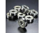 10Pcs 8x22x7mm Metal Sealed Shielded Deep Groove Ball Bearing 608zz