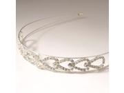 Peach Heart Style Rhinestone Wedding Bridal Crown Headband 02