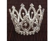 Exquisite Oval Style Wedding Bridal Rhinestone Crown Tiara