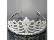 9999 Medium Rhinestone Bridal Princess Tiara Crown Hair Comb Pin Silver