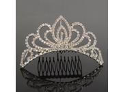 Wedding Bridal Crown Hair Comb Pin 04