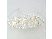 Round Pearl Ellipse Pearl Jewelry Shape Rhinestone Bridal Wedding Crown Hair Comb Pin