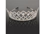 Diamond Rhinestone Wedding Bridal Hair Crown Pin Headband Crown Tiara