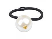 Korean Style Super Large White Pearl Bead Rubber Hair Rope
