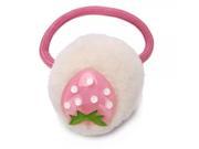 Sweet Strawberry Style Hairdress Hair Tie Band White