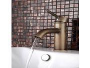 90 Degree Inspired Antique Brass Single Handle Basin Faucets Mixer Taps