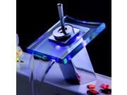 Color Changing LED Waterfall Glass Basin Faucets Single Handle Mixer Taps