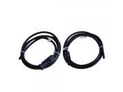 One Pair 5FT 6mm2 Solar Cable Wire with MC4 Male and Female Black