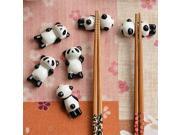 5Pcs Cartoon Panda Chopsticks Shelf Creative Ceramic Chopsticks Shelf