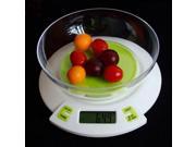 Digital Kitchen Scale 5kg 1g with Bowl