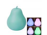 Colorful LED light Pear Nightlight Lamp Blue