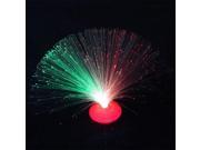 Color Changing Fiber Optic Nightlight Lamp Red Stand