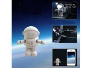 Super Cute Outer Space Astronaut Style USB LED Night Light Lamp White