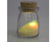 DIY Wishing Grow Crystal Pearl Powder Bottle with Lamp Yellow