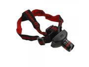 Waterproof Hard Light Bicycle LED Headlamp Black Red