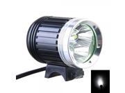 KINFIRE Waterproof CREE XML T6 Three Light Beads 4 Mode 2200LM Y3 LED Headlight for Bicycle Black