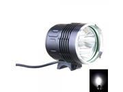 KINFIRE Waterproof CREE T6 Three Light Beads 4 Mode 3000LM DZ3 LED Headlight for Bicycle Black