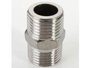 Hex Nipple 1 2 Inch x 1 2 Inch SS304 Threaded Pipe Fitting