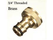 3 4 brass threaded garden hose water tap fittings solide connector