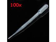 100pcs 3ml Disposable Plastic Droppers Transfer Pipettes