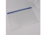 A4 Paper PP Spine Bar File Folder Transparent Blue