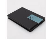 KG 9701 Vertical Design Aluminum and Artificial Leather Business Card Holder Black
