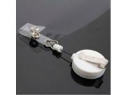 15pcs Amazing Hot Retractable Reel with Belt Clip for Keys IDs Badges White