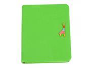Lovely Deer 80 Pages PU Leather and Paper Notes Pad Notebook Green