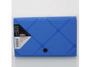 Deli 12 Pockets Notes Package Paper Bags Bill Check File Case Bag Blue