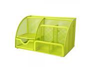 Multifunctional Metal Stationery Frame Table Storage Box Green