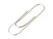 100 Pieces Practical Nickel Plated Round Paper Clips Silver