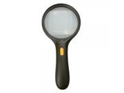 2X 100mm Magnifier Magnifying Glass with 3pcs LEDs 9986 C