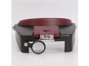 1.5x 7x Reading Headband Magnifier Magnifying with 2 Led Lights