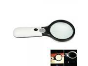 3X 45X Adjustable Hand gripping Microscope Magnifier Loupe White